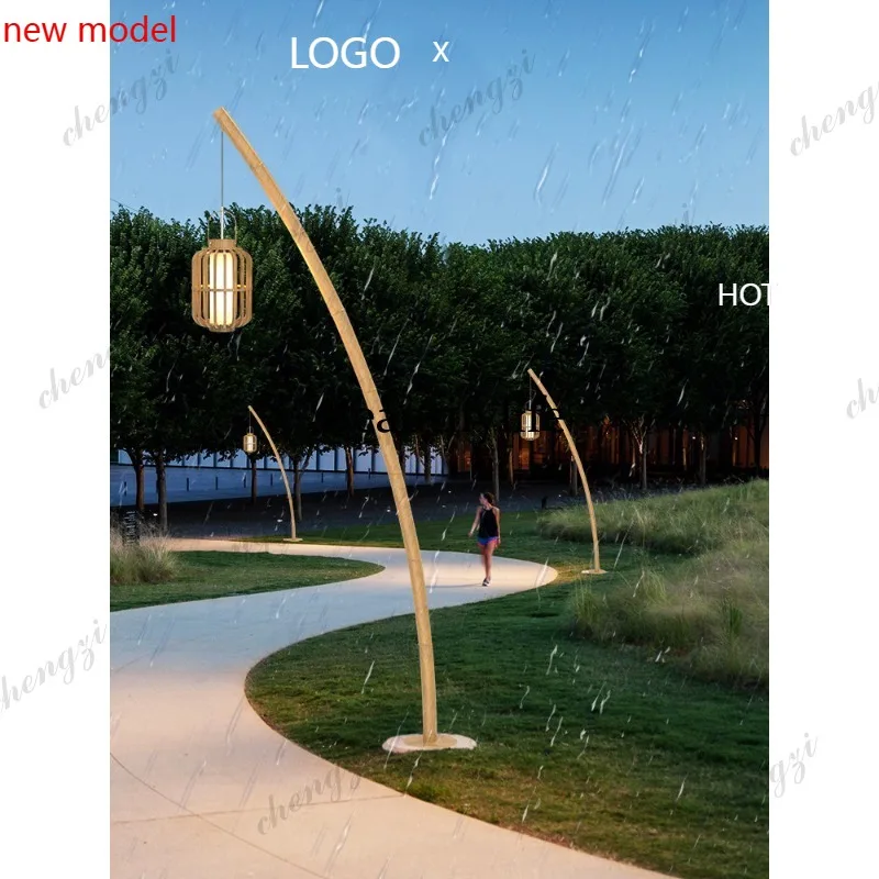 EE182 Waterproof high pole light Park bamboo landscape outdoor garden light Outdoor homestay scenic spot decorative light