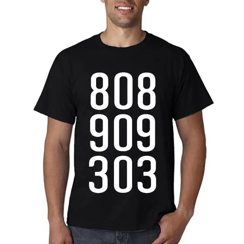 Title: 808,909,303,Vintage Roland Gear, Dance Trance Hard House,Gabber,Hardcore,Hiphop New 2022 Cotton Short-Sleeve  T Shirt