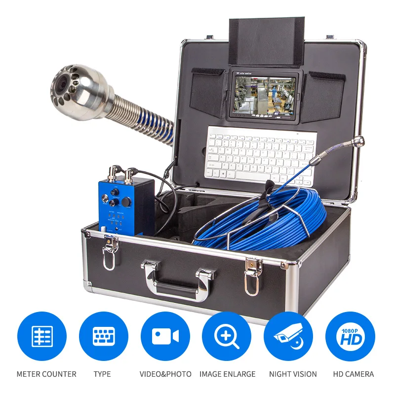 

Sewer Inspection Camera Kit 30m Customizable Cable Reel Oem Odm Support Custom Logo Branding Professional Plumber Diagnostic Kit