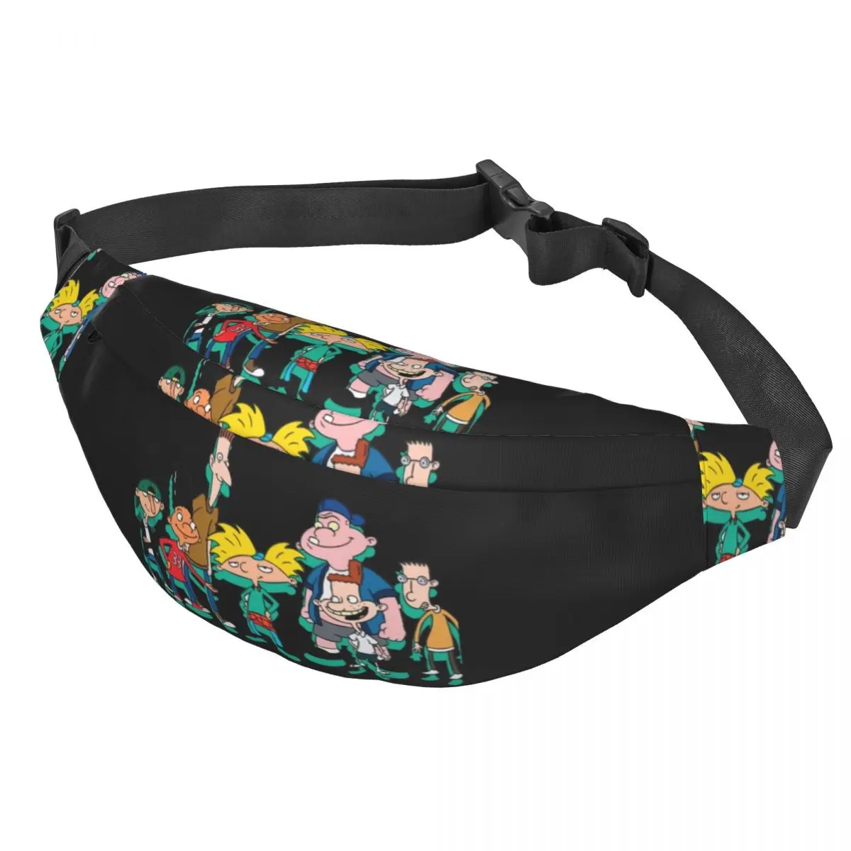 Custom Helga Pataki Cartoon Animated Movies Hey Arnold Fanny Pack Women Men Sling Crossbody Waist Bag for Phone Money Pouch