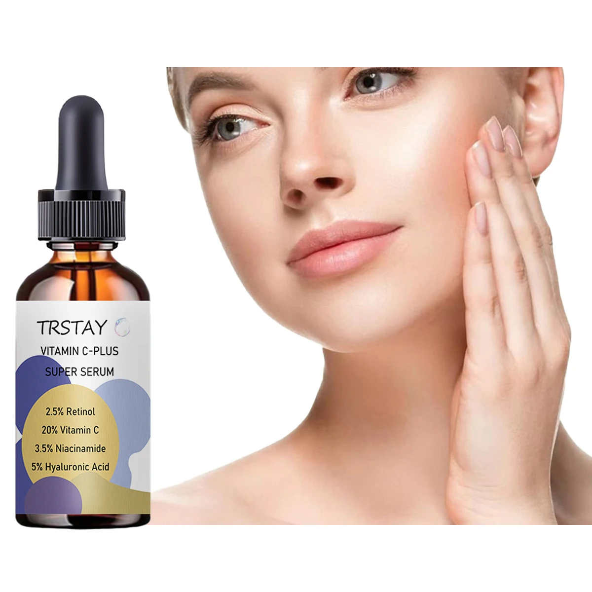 Super Soro Tradicional de Vitamina C, Clareador e Suavizante, Mais Calmante, 20% Vita, 5ml, 15ml, 30ml, 50ml