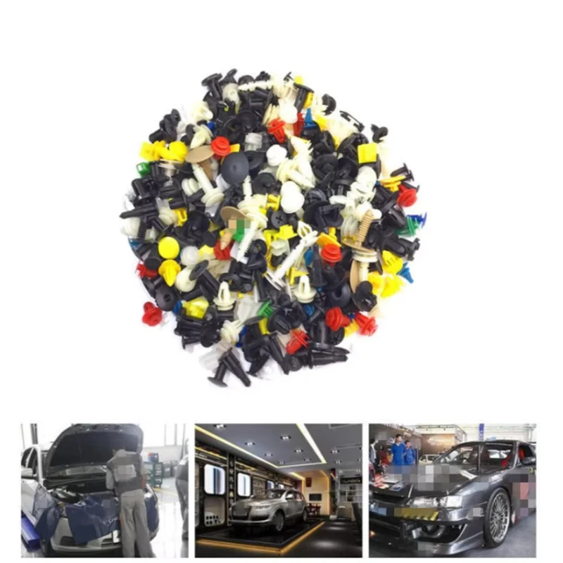 50/100/200/300/400/500Pcs Plastic Car Clips Fastener Screws Bumper Interior Decoration Auto Plastic Random Mixing Parts