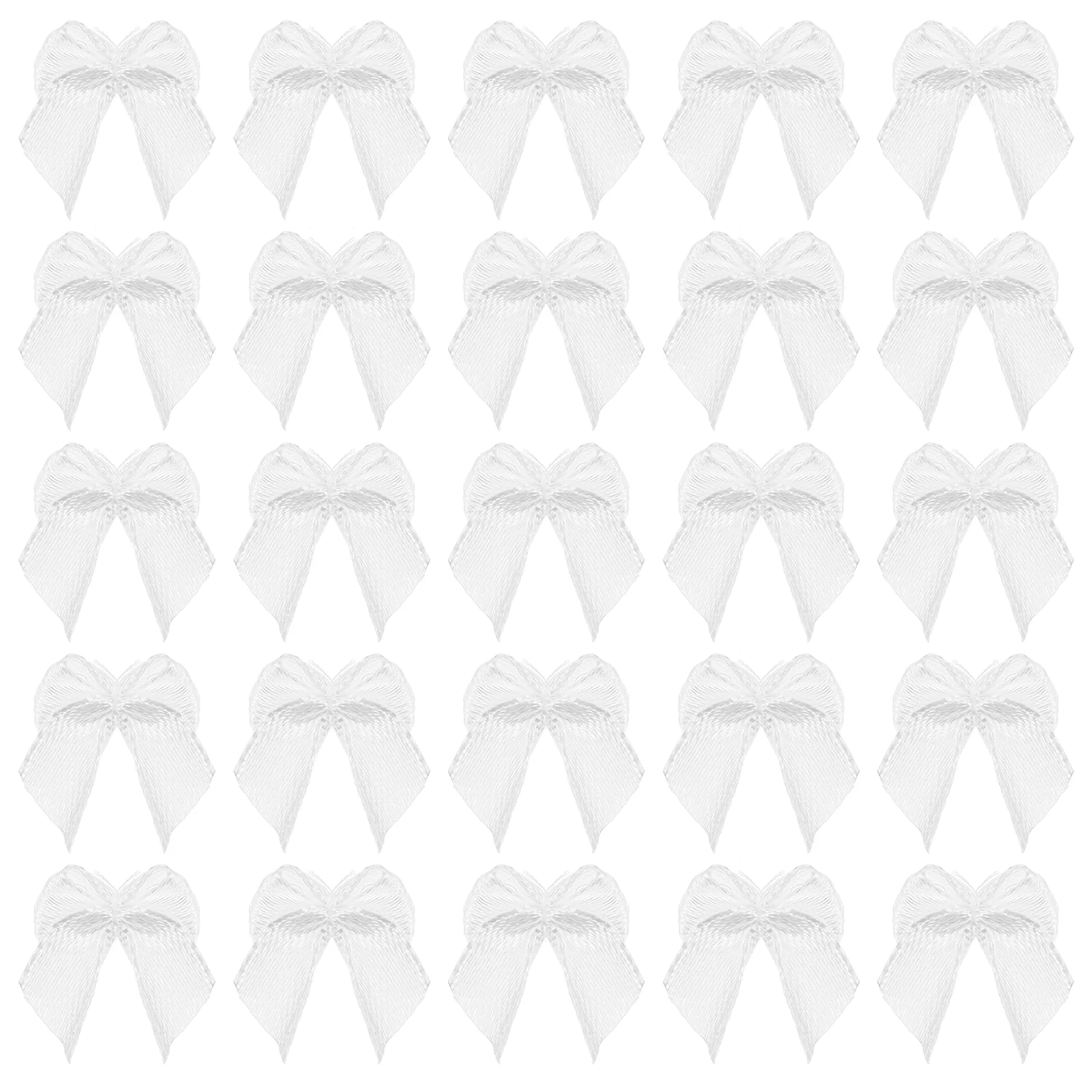 

100pcs Ribbon Bow DIY Craft Mini Gift Embellishments Hair Clip Bowknot Accessories Premium Material Handmade Bows Long Lasting