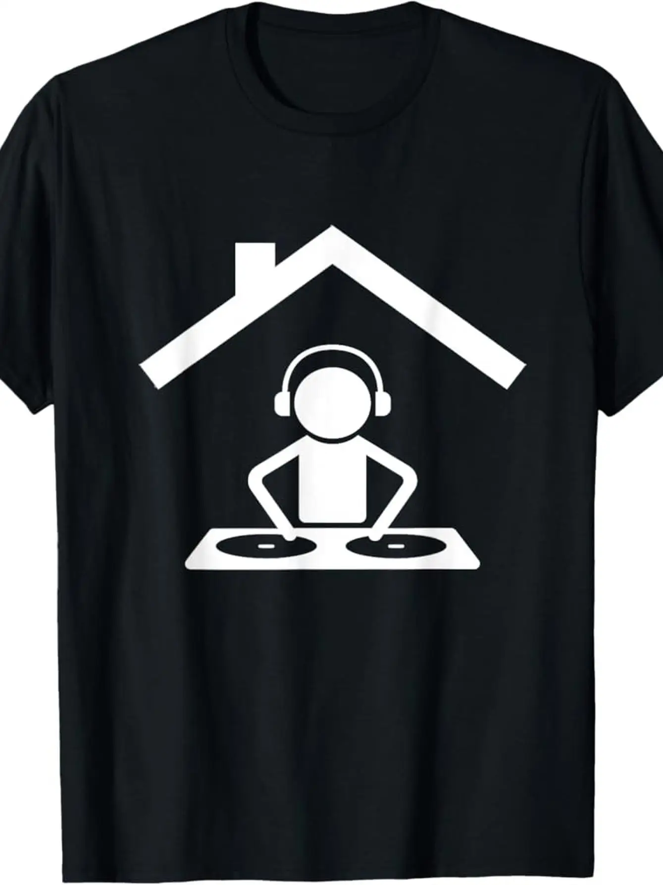 

[180g DJ T-Shirt] 180g DJ Party Club Music T-Shirt 100% Made in USA, Turntable Disc Jockey EDM House