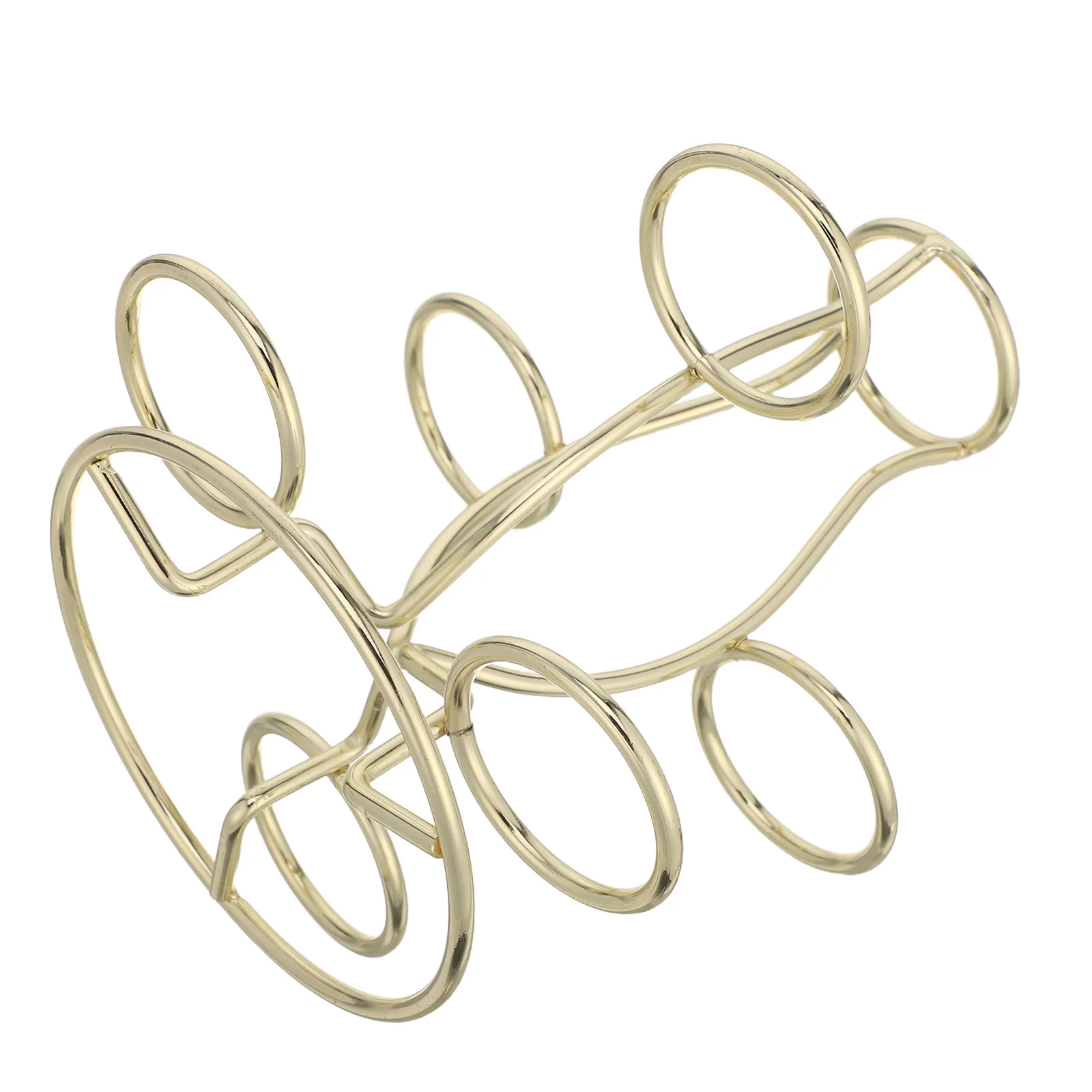 

Crystal Ball Holder Stand 7-Rings Metal Base For Spheres Stones Orbs Display Decorative Globe Pedestal Iron Design