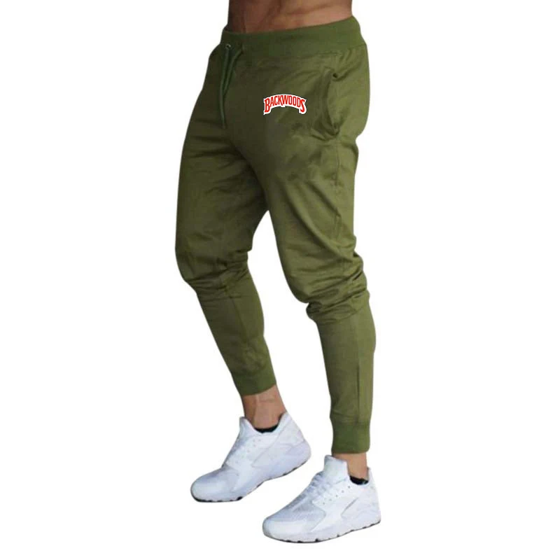 Pantalon de survêtement en velours côtelé imprimé Backwood pour hommes, pantalon décontracté, taille élastique, petits pieds, automne, hiver, nouveau, 2023