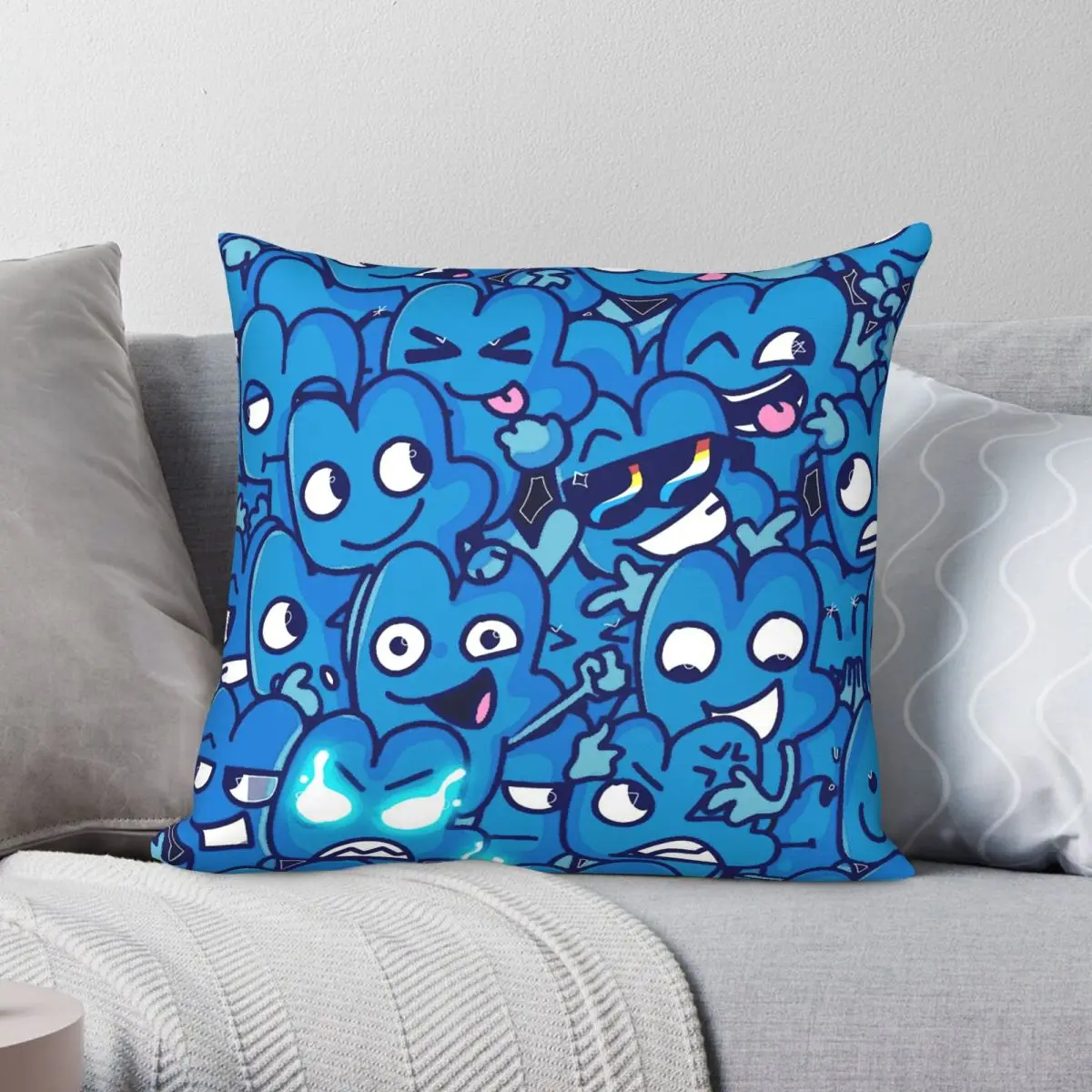 Four Battle For Dream Island Square Pillowcase Polyester Linen Velvet Printed Zip Decor Throw Pillow Case Car Cushion Cover 18