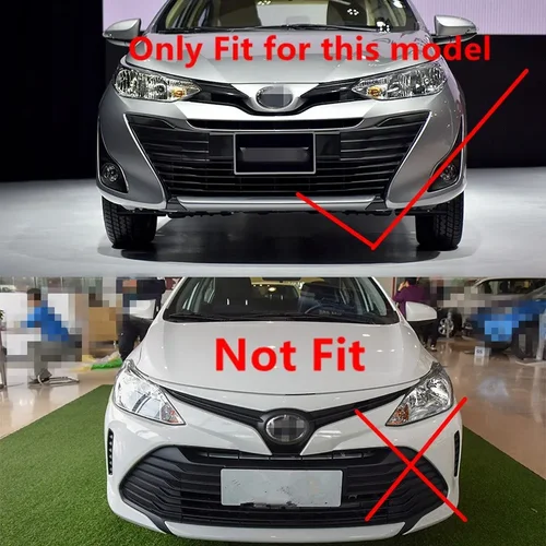 Imagen 2 del producto Tapa de gancho de remolque para parachoques delantero de coche, tapa de remolque para Toyota Vios Yaris Ativ Sedan 2018 2019