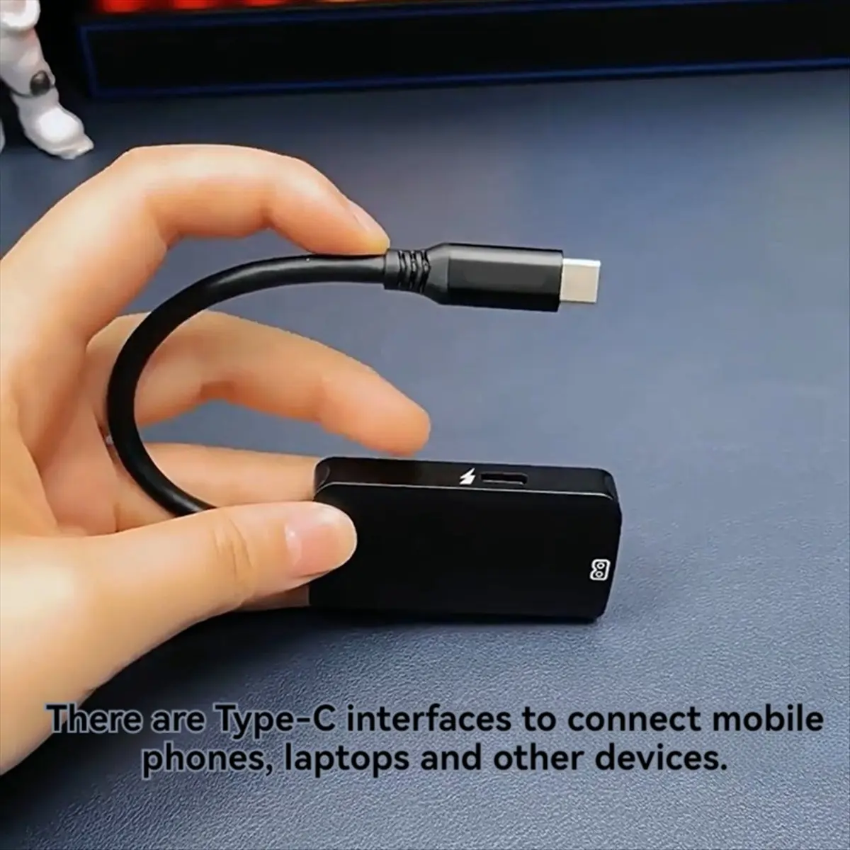 

Переходник AB25 USB-C на C с поддержкой PD для аксессуаров AR-очков, преобразователь питания
