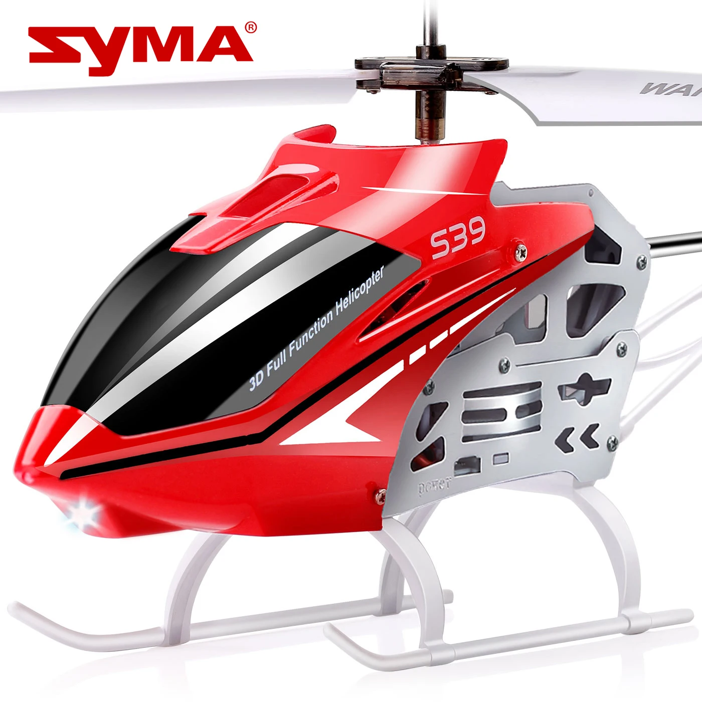 

SYMA RC Helicopter S39 Aircraft with 3.5 Channel Bigger Size Sturdy Alloy Material Gyro Stabilizer and High&Low Speed Drone