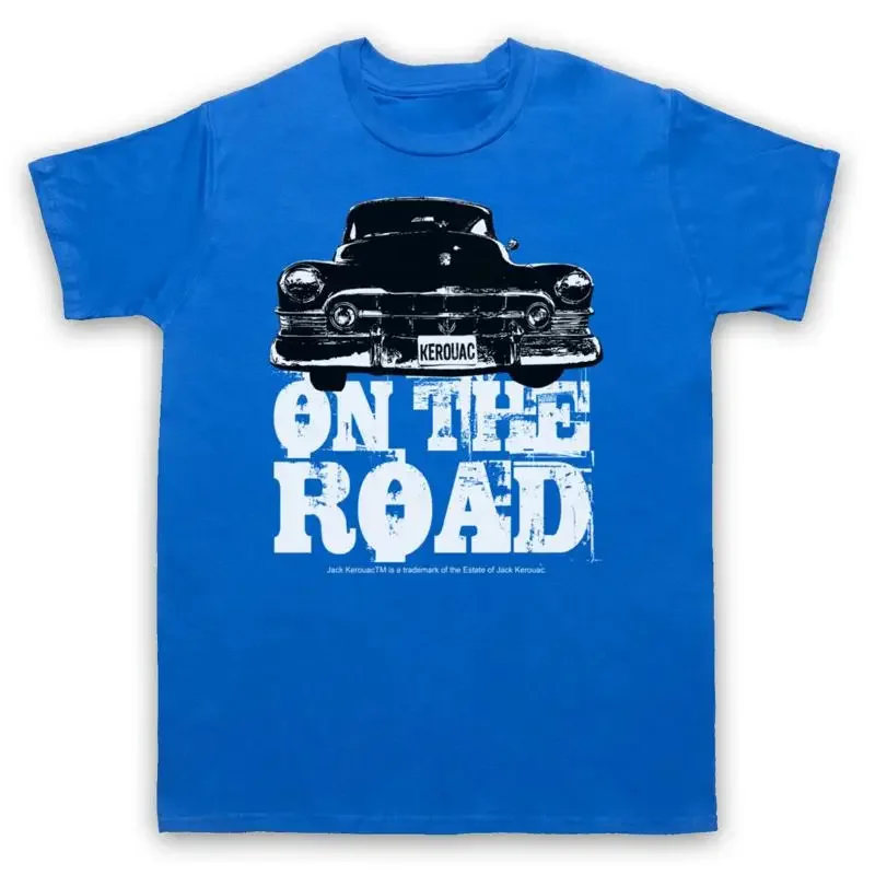 ON THE ROAD UNOFFICIAL CADDILLAC JACK KEROUAC CADDY MENS WOMENS T SHIRT