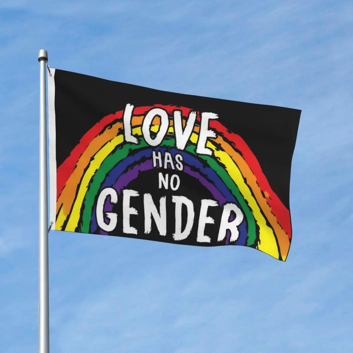 Love Has No Gender Flag Indoor Outdoor Banner All Weather Lgbt Yaoi Boy Love Decoration Durable 2x3 3x5 4x6 FT Flags