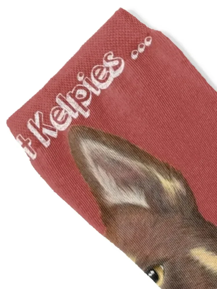 Life without kelpies - I don't think so (white writing) Socks gifts Toe sports golf Socks For Men Women's
