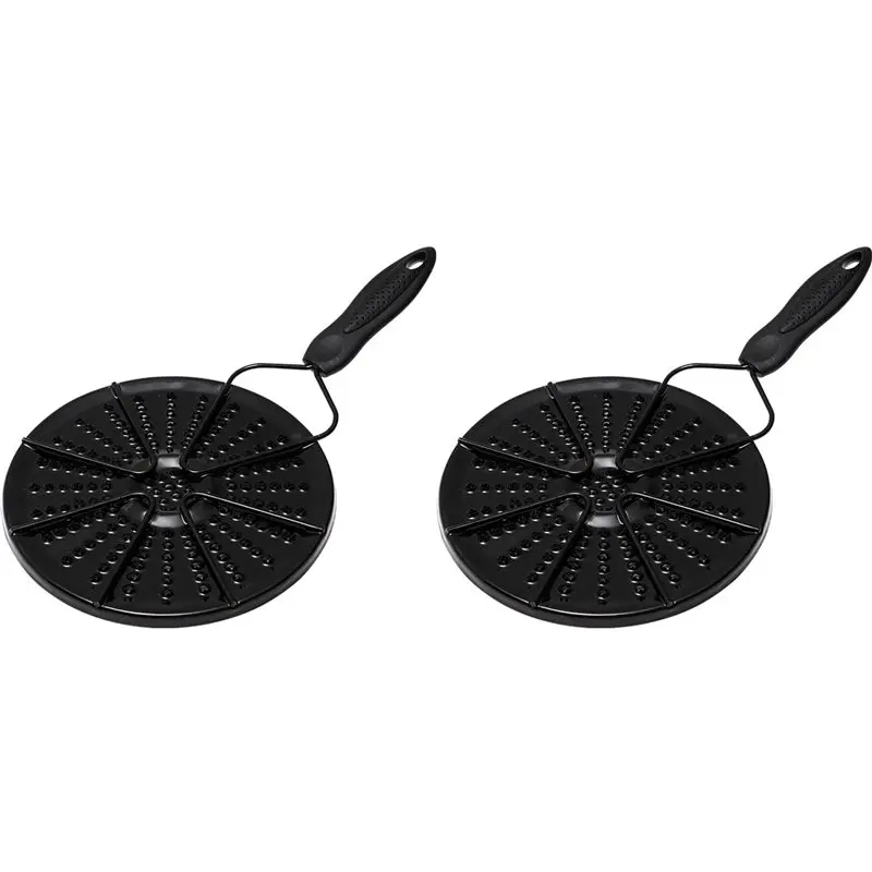 ABJI-2X Kitchen Gas Stove Heat Diffuser Plate, Reducer Flame Guard Simmer Ring, Cooking Heat Distributor For Even Heating