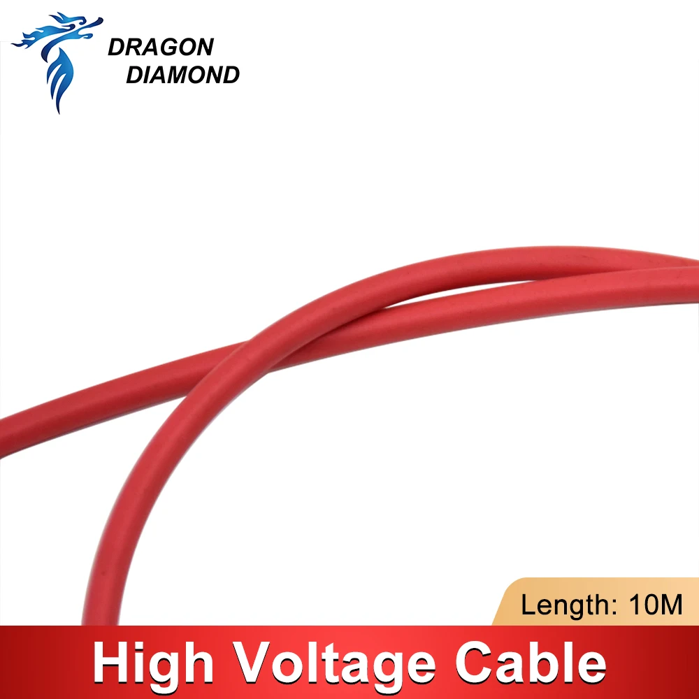 10M Length High Voltage Cable for MYJG HY Series Laser Power Supply Laser Tube Co2 Laser Engraving and Cutting Machine