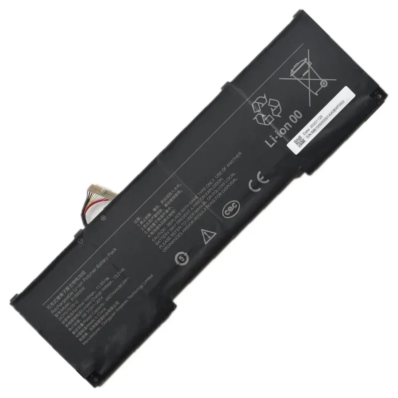 جديد R15B05W R15BO5W 1007246 - 732494 -1 بطارية كمبيوتر محمول 11.55 فولت 6927 مللي أمبير 80 وات في الساعة لأجهزة الكمبيوتر Xiaomi Mi RedmiBook Pro X15 (عام 2021)