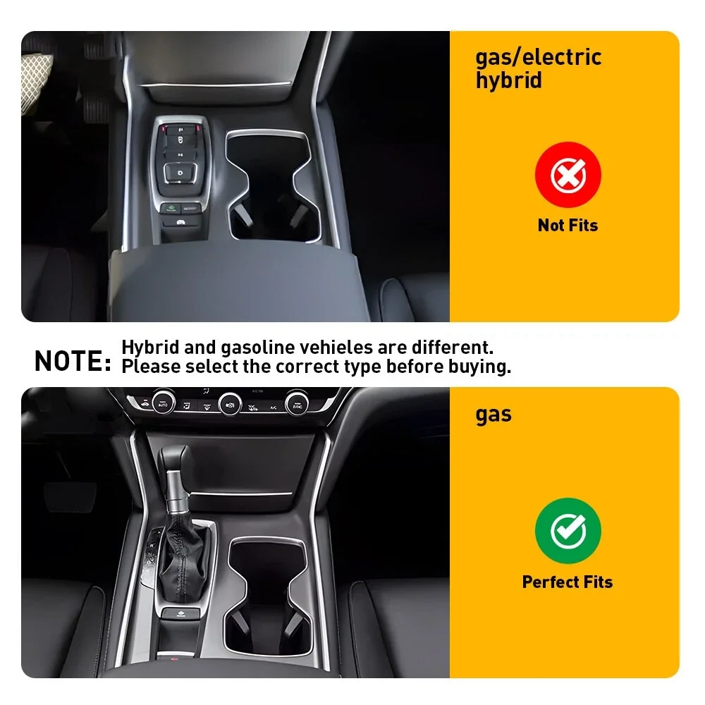 Gear Shift Decor Frame Center Console Panel Cover For Honda Accord 2018-2021 2022 Fuel Version Interior Molding Trim Auto Parts