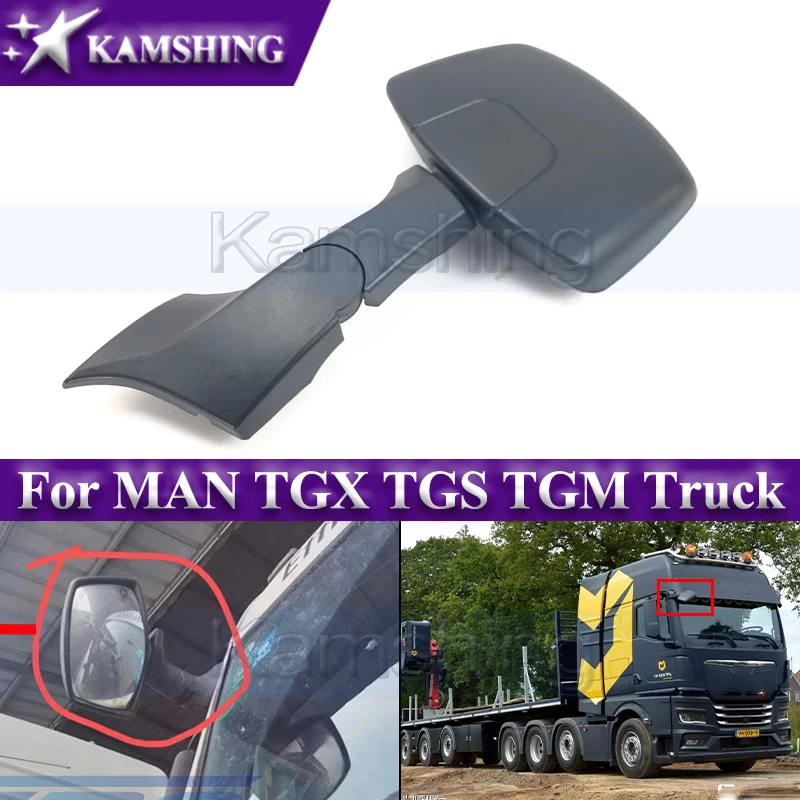 

Kamshing Front Mirror For MAN TGX TGS TGM Truck Lorry Front View Mirror Front Windshield Underview Mirror
