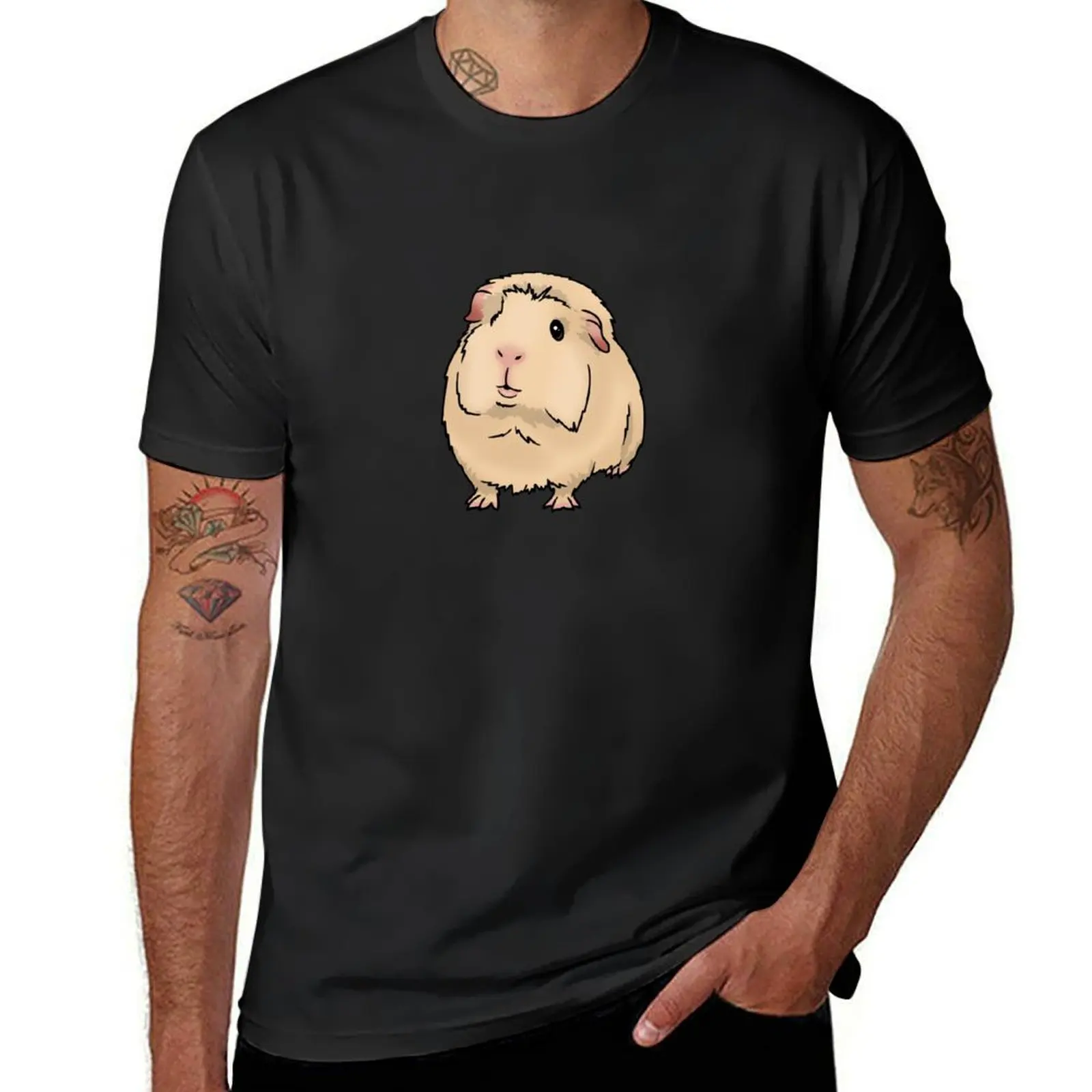 

Cream Crested Guinea Pig T-Shirt customs anime sublime mens t shirt graphic