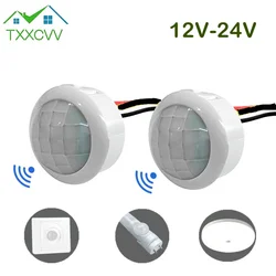 TxxCvv Pir sensore di luce automatico a movimento a infrarossi interruttore rilevatore IR 9V 60V DC lampada da notte a induzione del corpo umano