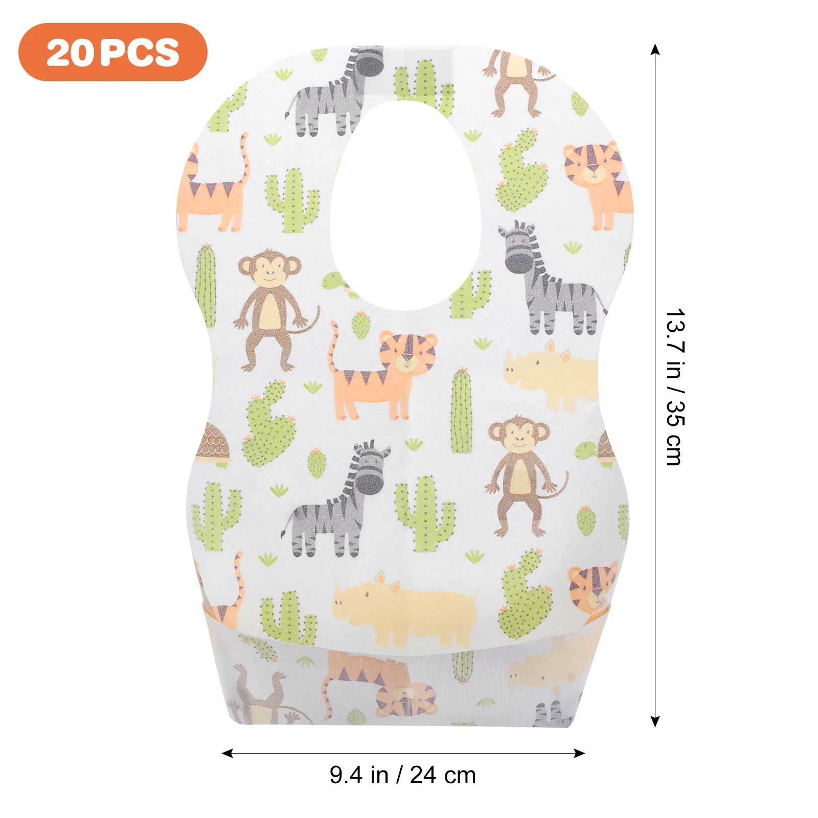 20 Pcs Baby Dining Bib Bibs Waterproof Aprons Adult for Adults Protection Neutral