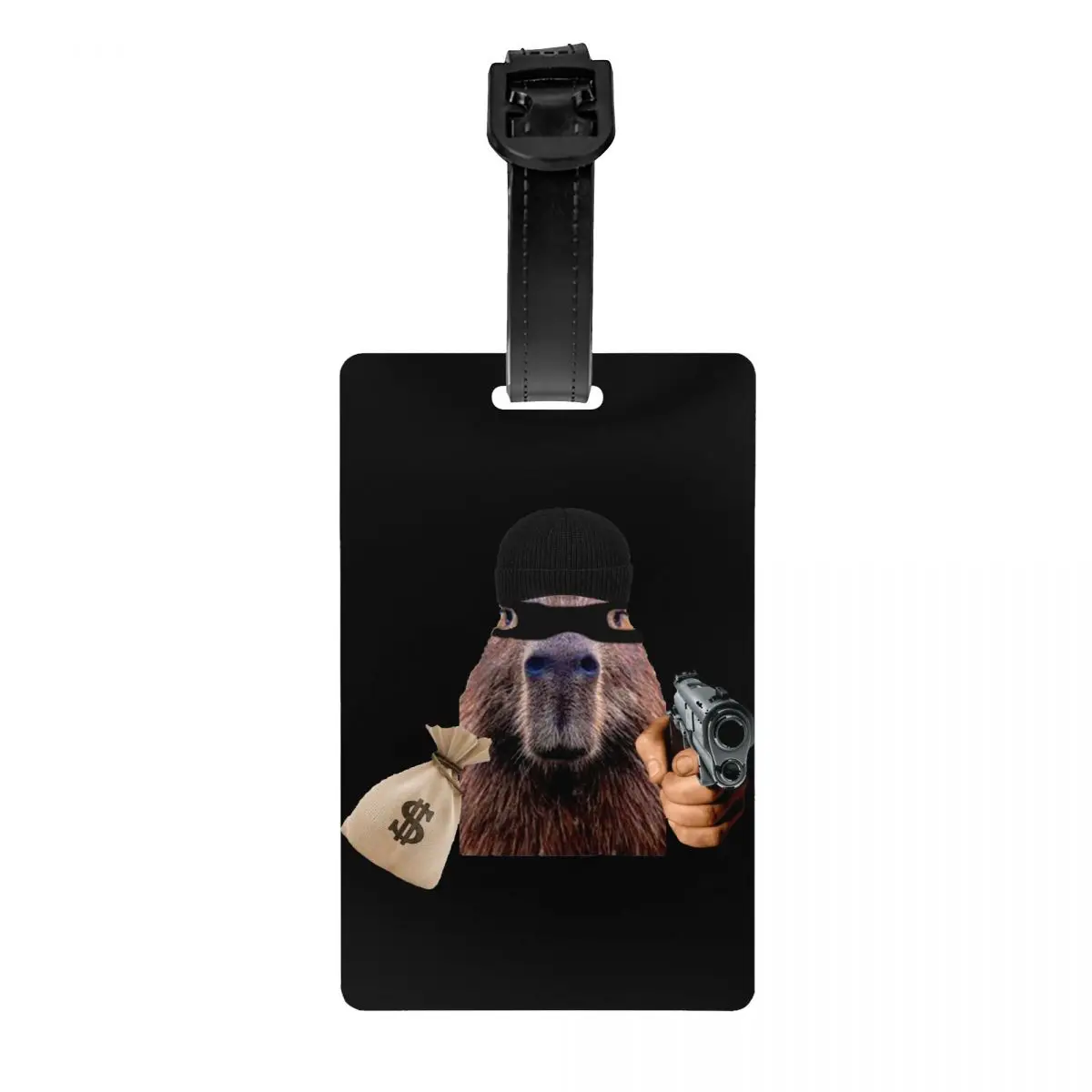 Capivara Robber Bagagem Tag para Mala de Viagem, Privacidade Cover, Nome ID Card, Personalizado