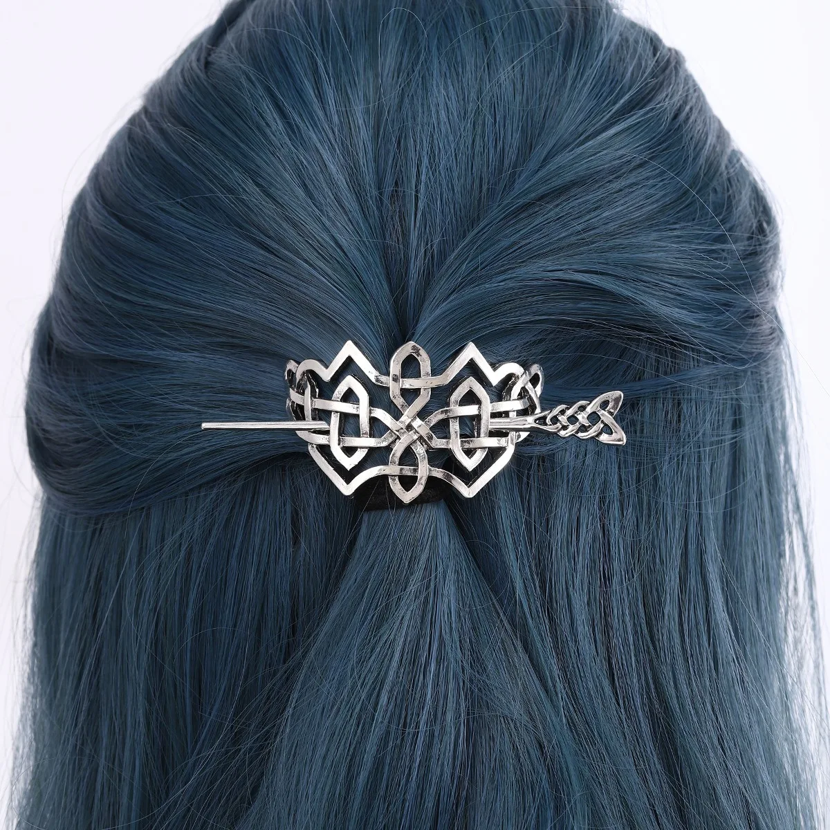 الهيب هوب روك القوطية فايكنغ الشرير نمط خطوط باردة دبوس الشعر الكلاسيكية الراقية تصميم شخصية الإبداعية دبوس الشعر الطرف