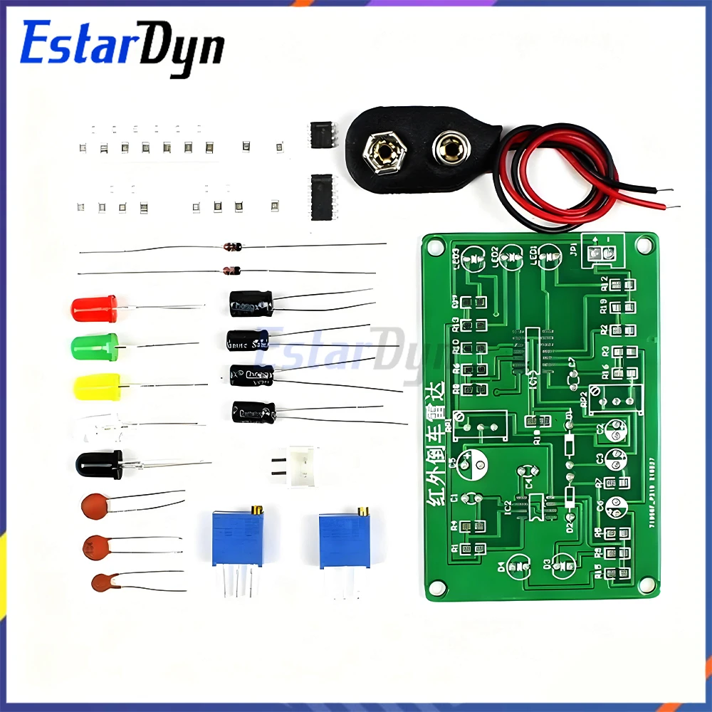 Patch infrared reversing radar kit, electronic assembly parts, infrared distance sensor, DIY training materials