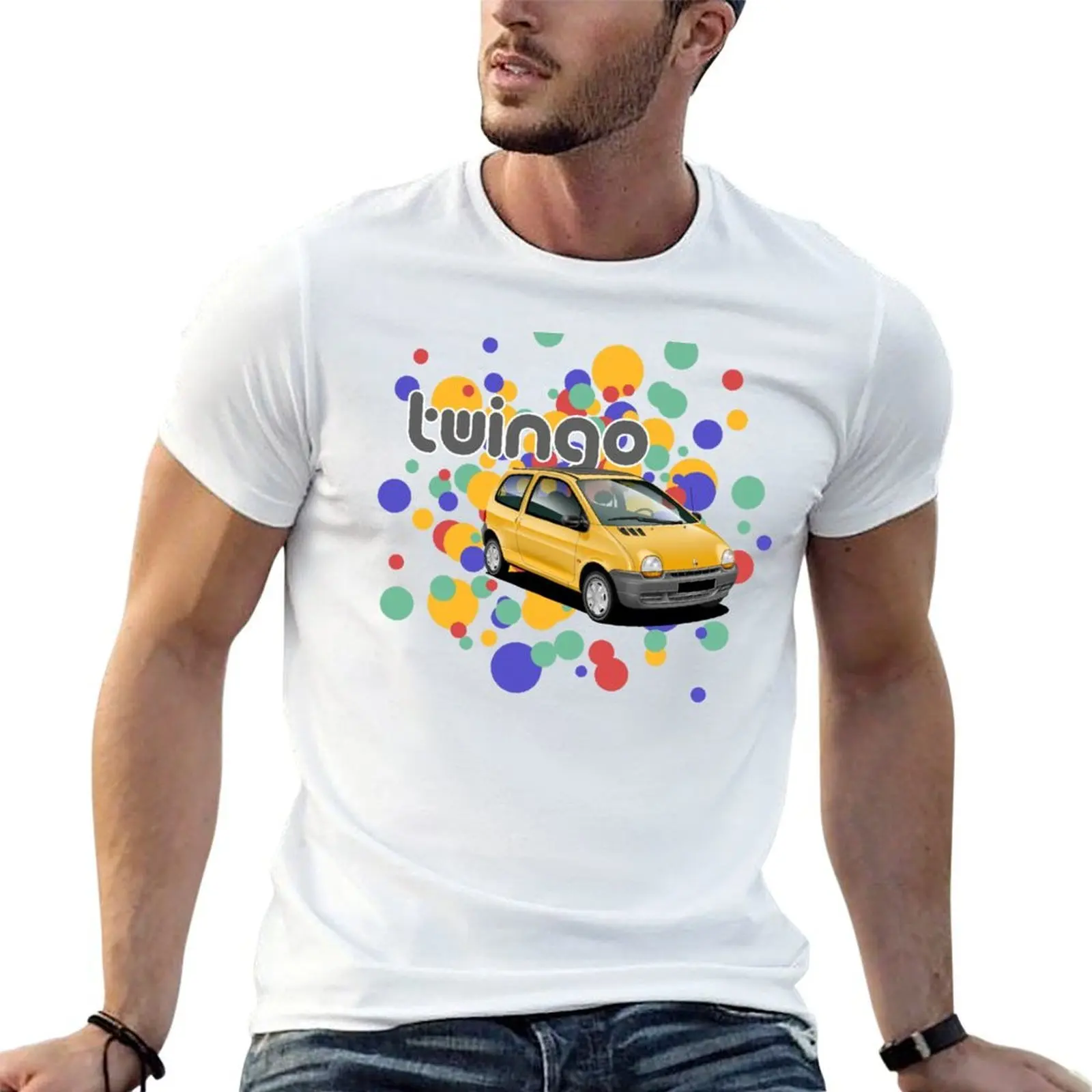 Mk1 1993 Twingo spotty design T-Shirt anime tshirt man clothes mens cotton t shirts