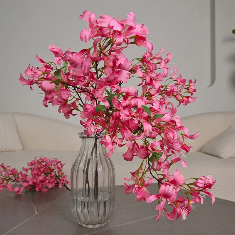 

Artificial Flowers Faux Simulated Plants Honeysuckle Flower for Home Decor Wedding Garden Patio Porch Window Indoor Decorations
