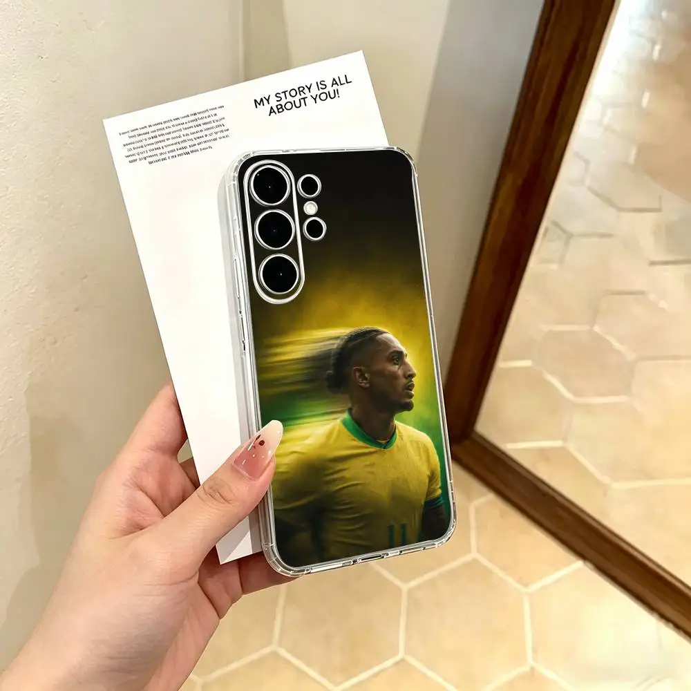 Raphael R-Raphinhas 11 Clear Hard Phone Case For Samsung S25,24,23,22,21,10,9,Ultra,Plus,Lite Transparent Cover