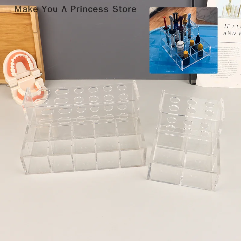 

Acrylic Organizer Dental Resin Adhesive Applicator Holder Pre-Formed Bow Wire Placement Box Storage Dust Box