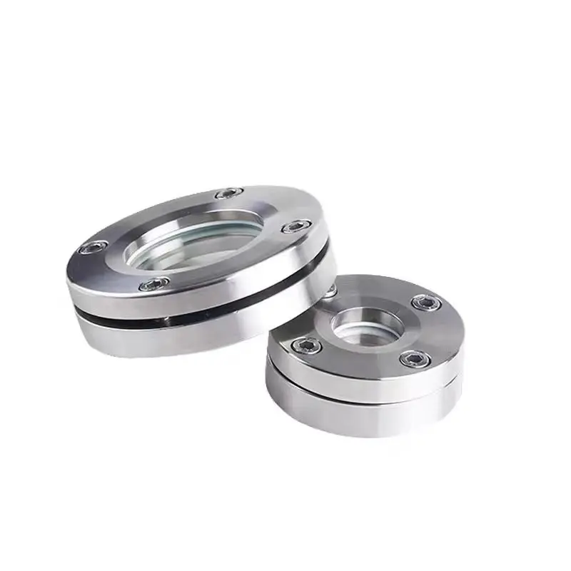 304 Stainless Steel Sight Glass Flange Glass Window Slight Cup Sanitary Pipe Observation Port DN32/DN50