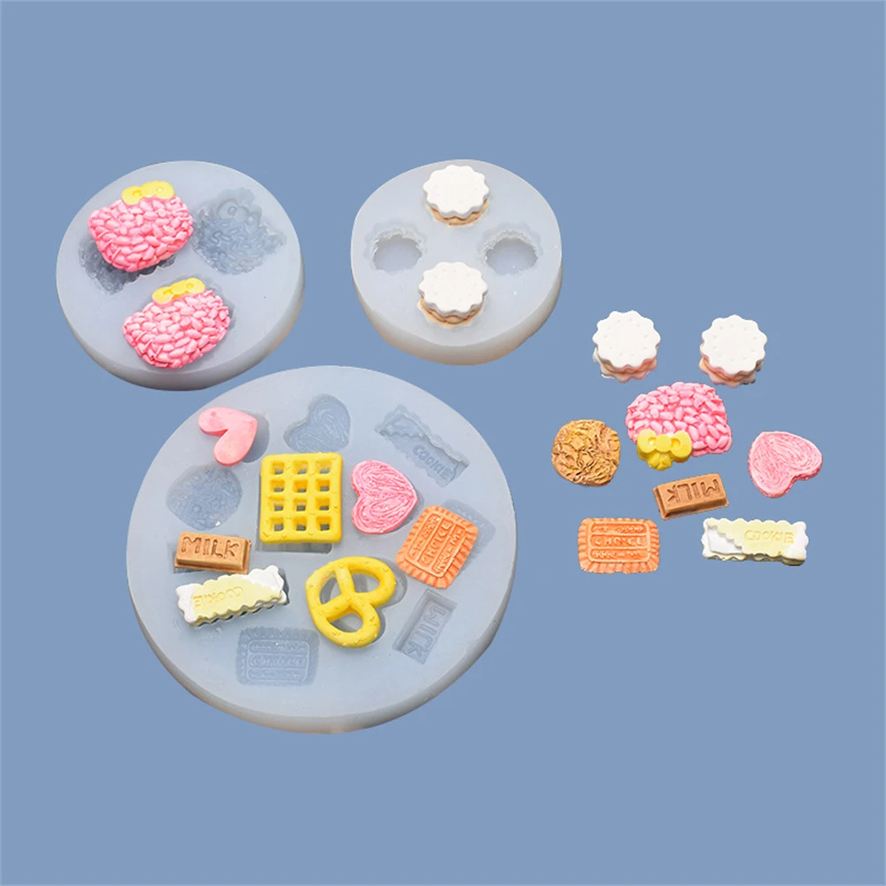 DIY Crafts Casting Baking Tool Mini Food Dessert Crystal Epoxy Resin Mold Cake Candy Chocolate Silicone Mould