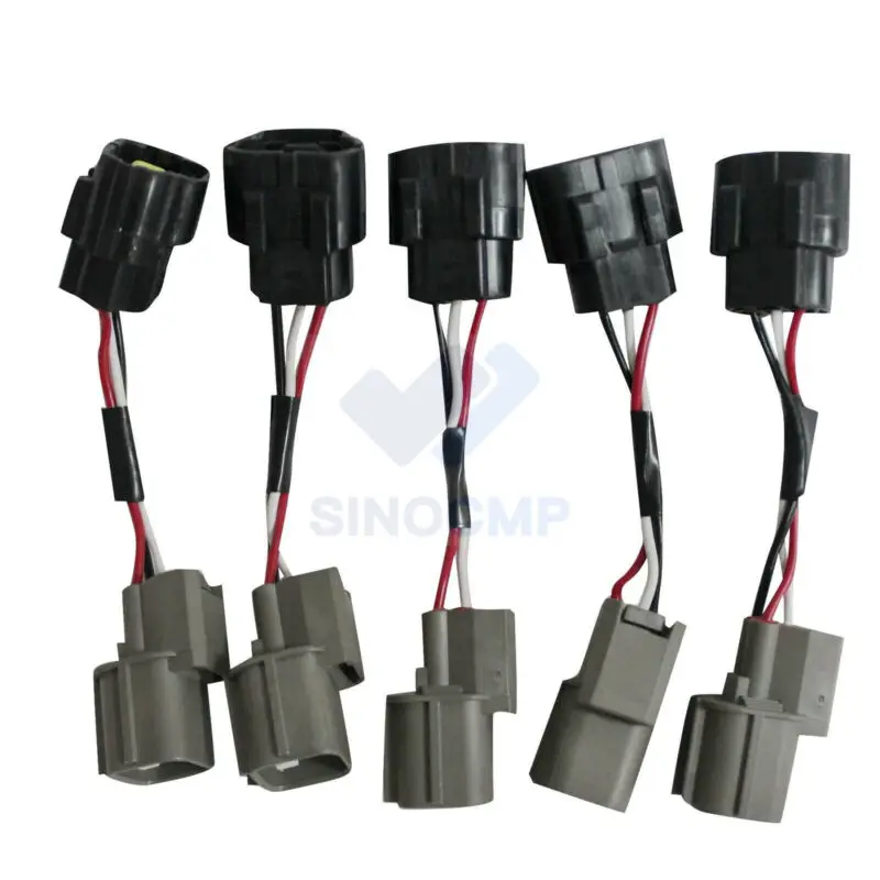 5PCS SK-8 to SK-6 Transform Plug YN13E01522P1 YN13E01610P1 For Kobelco Excavator Conversion plug Connector