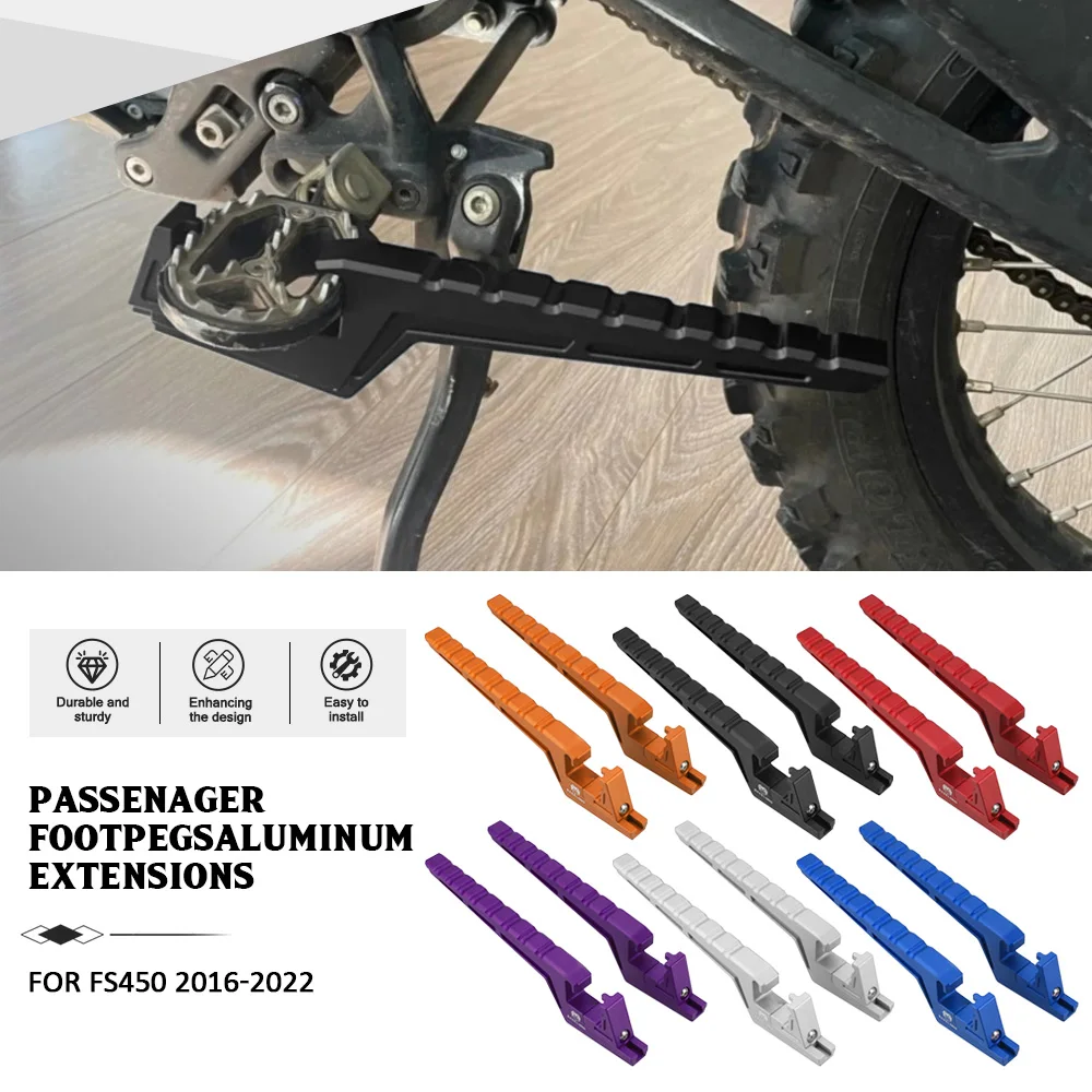 

For Husqvarna FS 450 2016-2017-2018-2019-2020-2021-2022 Motorcycle Accessories Aluminium Foot Peg Passenger Extensions Footpegs