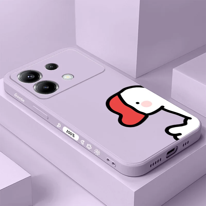

Cute Gig Goose Phone Case For Xiaomi Poco F7 X7 X6 F6 M6 M5 M5S F5 X5 F4 X4 M4 F3 M3 X3 Pro 4G 5G GT Silicone Cover