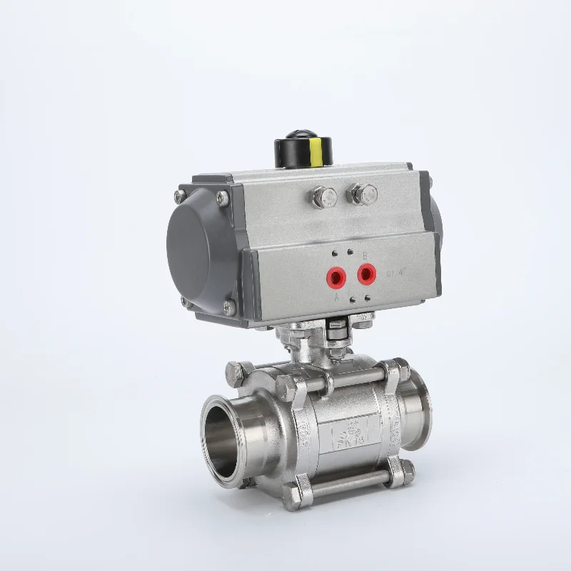 

OEM Customizable Three-Piece Design Non-Retention Manual Sanitary Pneumatic Quick Release Ball Valves