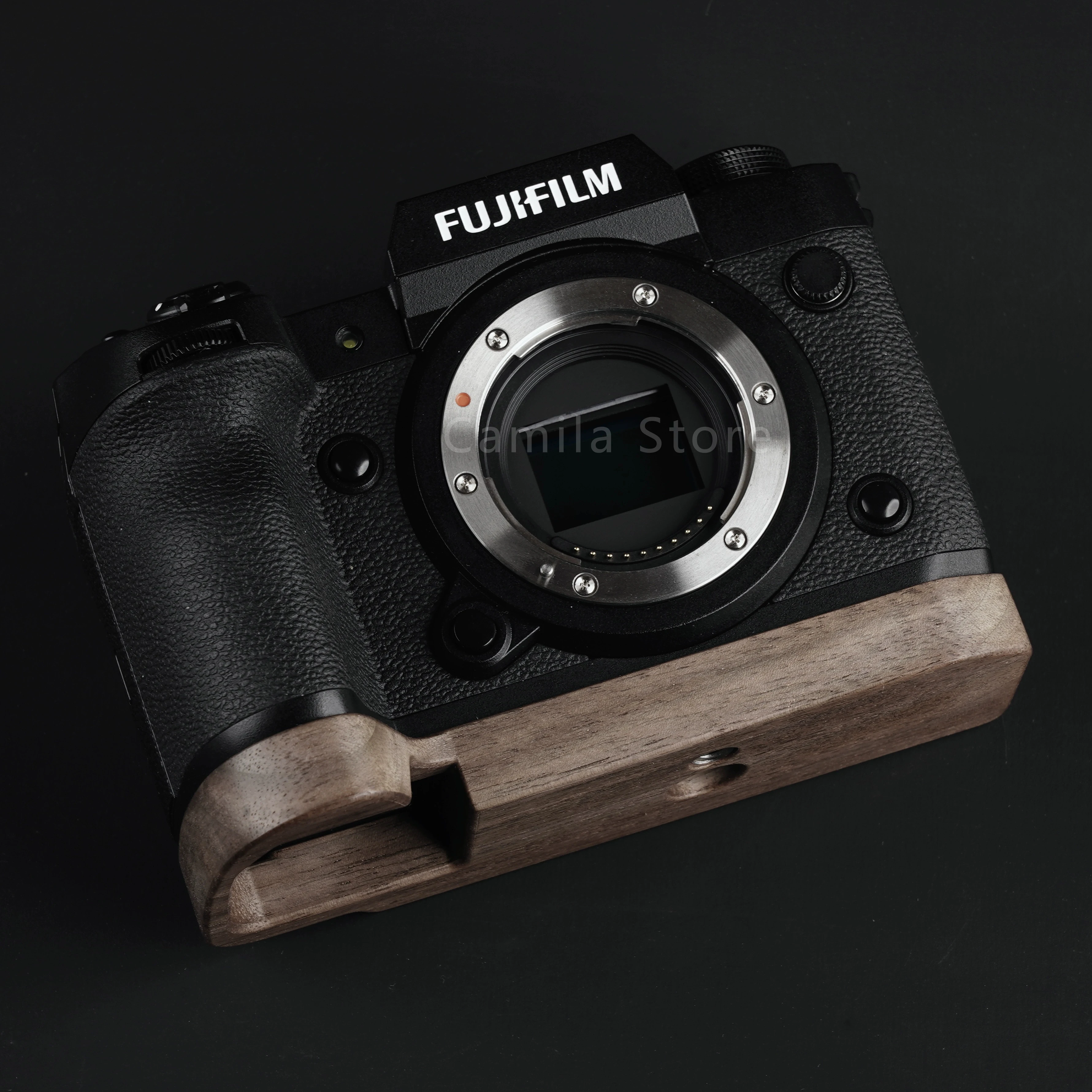 Ultralight wooden Plate Bracket Holder hand Grip base for Fuji Fujifilm XH2 XH2S X-H2s Camera tripod accessory