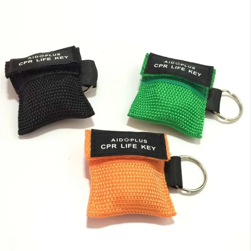 Keychain First Aid Emergency Face Shield CPR Mask Professional Outdoor Rescue Health Care Tools Jetting Resuscitator Mask