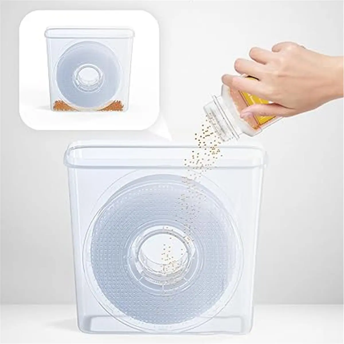 Easy Operation 4Pcs 4L 3D Printer Filament Storage Container Airtight Moisture-Proof Box for Spool,Keep PETG/TPU Filaments Dry D