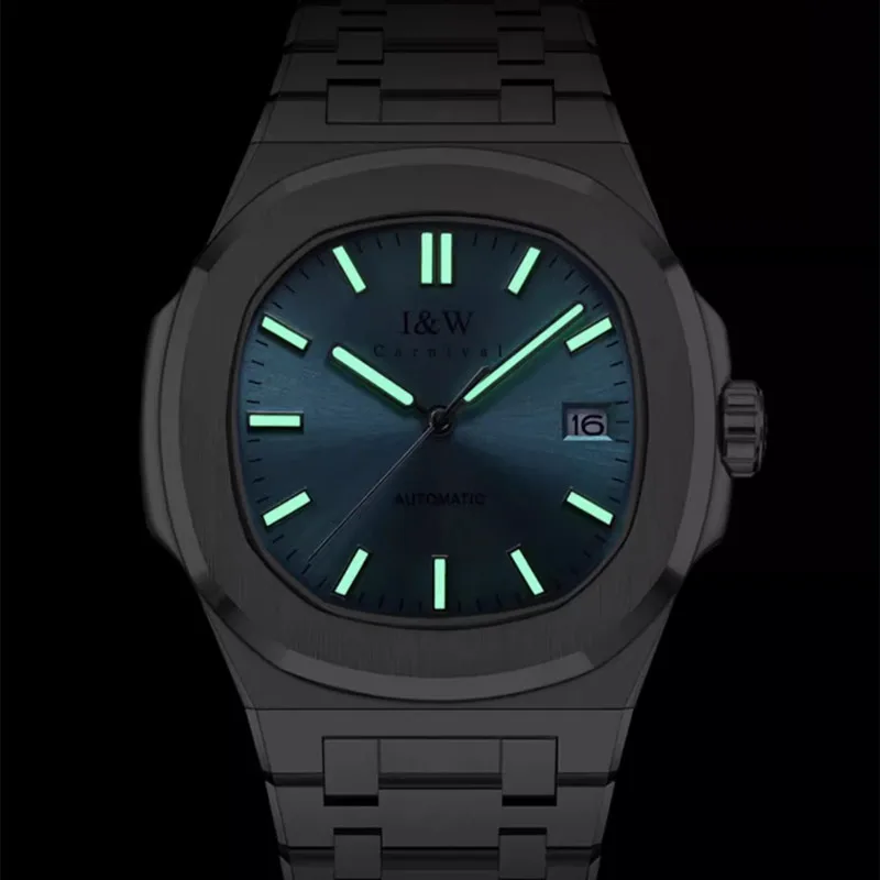 Imagem -04 - Relógio Masculino Carnaval Relógio de Negócios Mecânico para Homens Marca Luxo Relógio de Pulso Automático 30m à Prova Impermeável Água 2024 Reloj Hombre