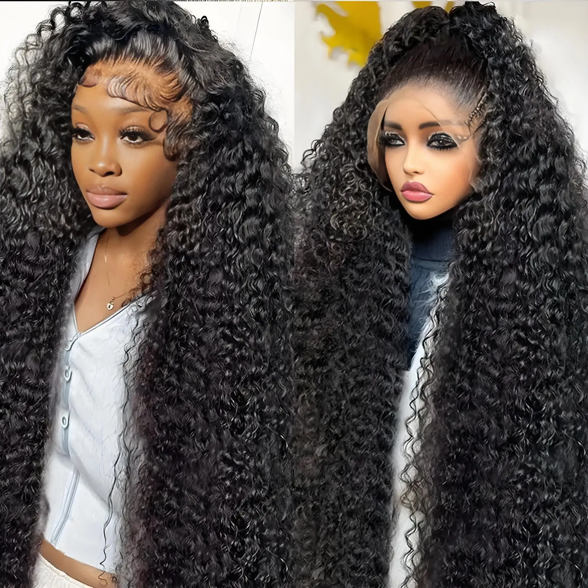 

13x6 Hd Deep Wave Lace Front Wigs 250 Density Curly Human Hair Pre Plucked Lace Frontal Wigs Glueless Wigs Human Hair For Women