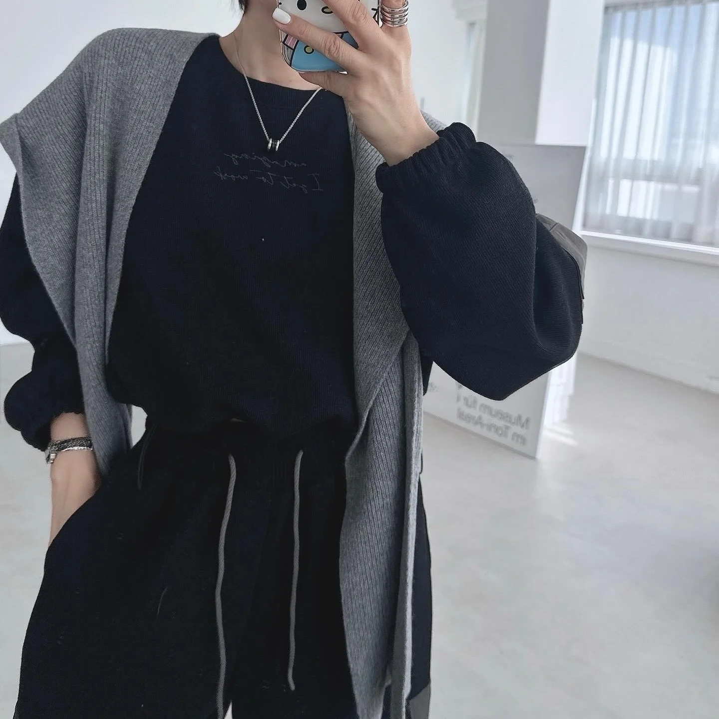 Retro Chic Lange Sve Sweatshirt Hoge Taille Broek Set Koreaanse Sle Herfst Winter Faion Streetwear Casual Comfortabel