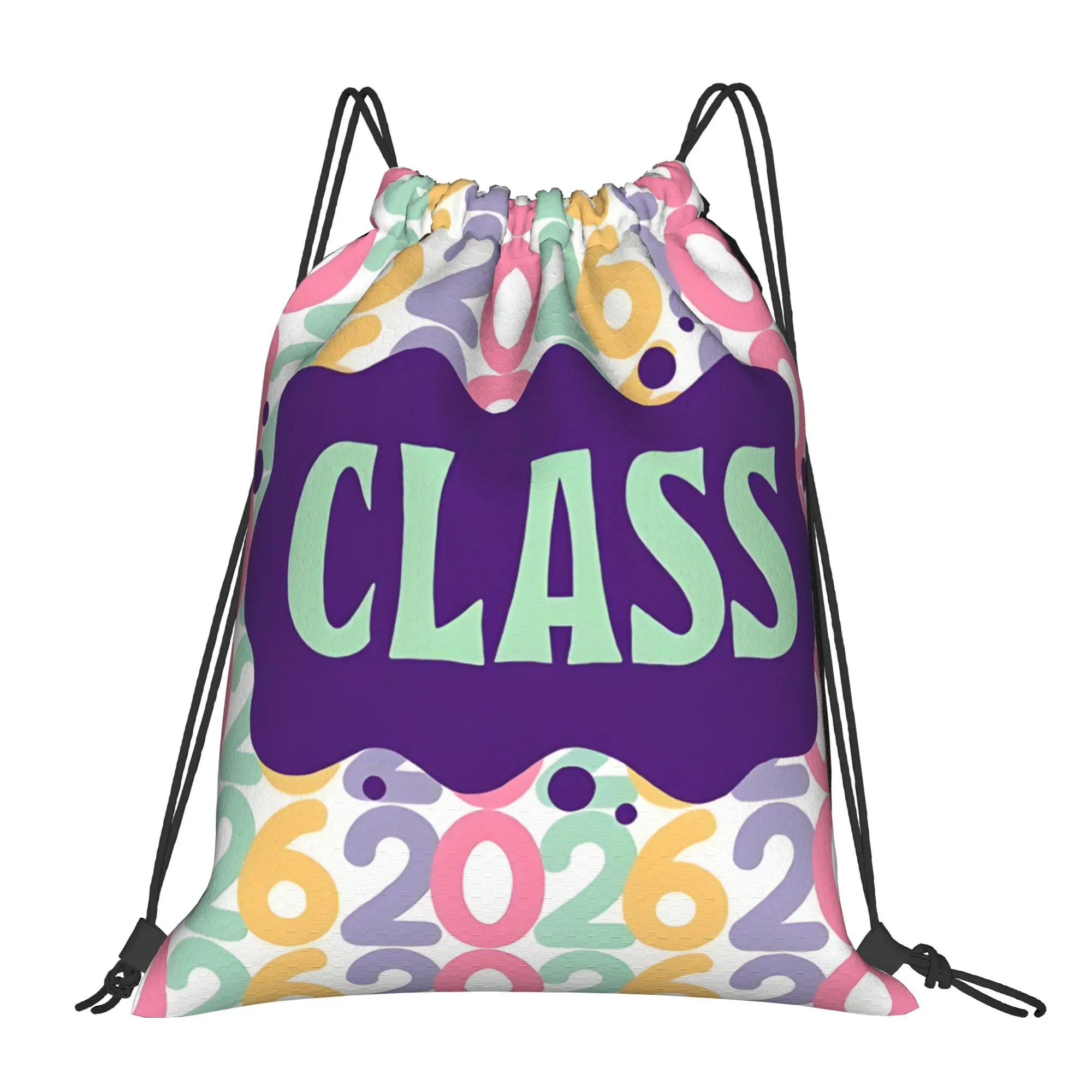 Class Of 2026 Green Graduation in 2026 Drawstring Bags Hiking Unisex Storage Organize Bundle Pocket Rope Bag