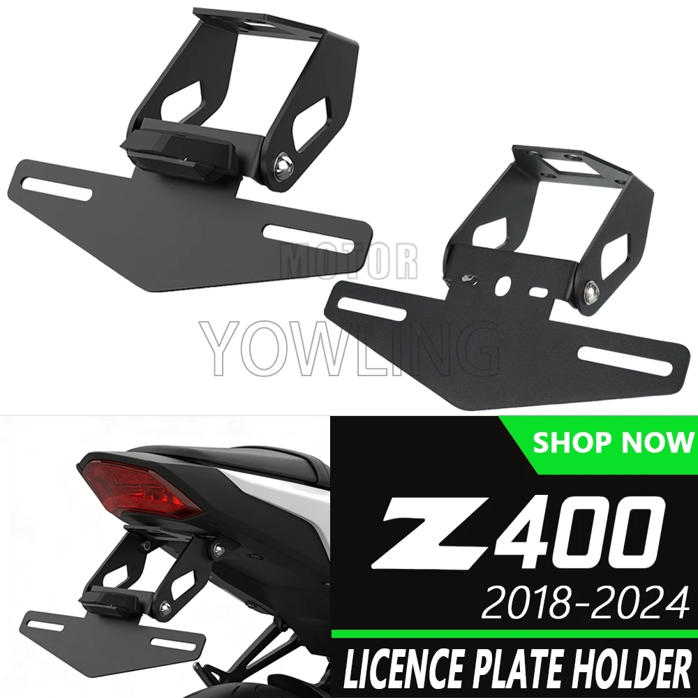 

For Kawasaki Ninja 400 250 Z400 Ninja400 2018-2023 2024 Motorcycle Registration Plate Holder Fender Eliminator License Bracket