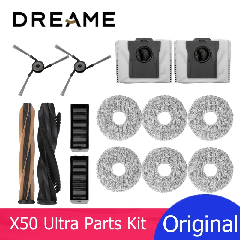 قطع غيار روبوت Dreame X50 فرشاة رئيسية/جانبية، فلتر، ممسحة، كيس غبار اختياري لـ X50 Master / L50 (Pro) Ultra / L40s (Pro) Ultra #1