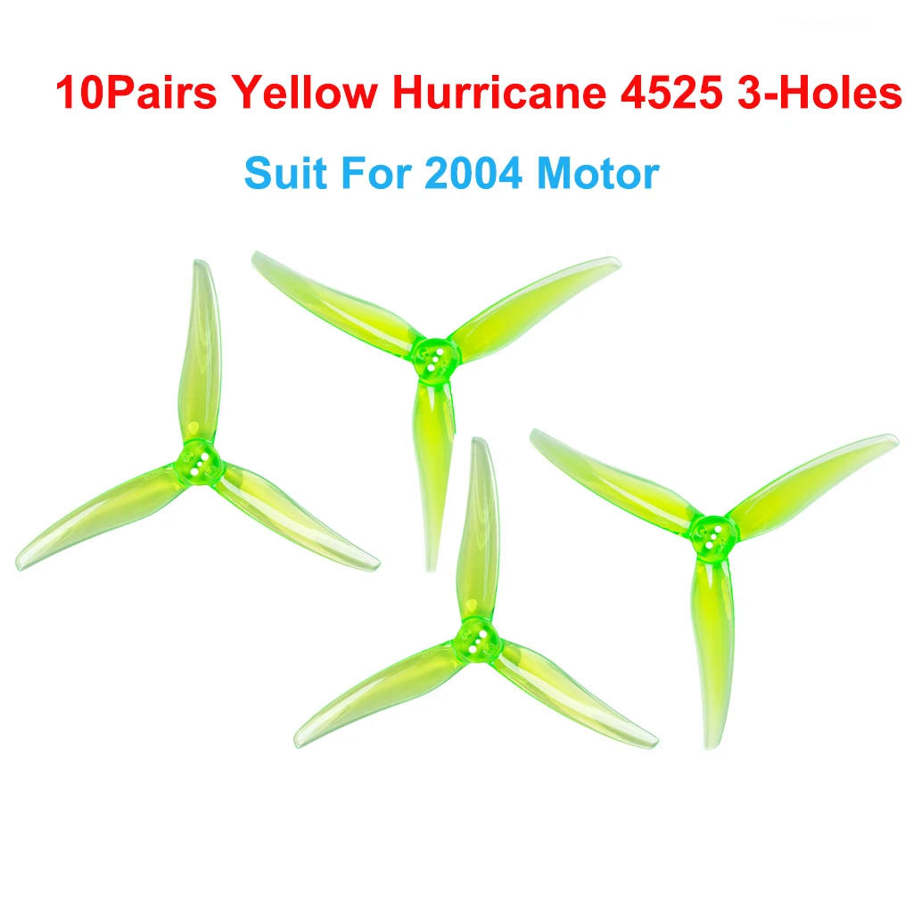 Gemfan(10CW+10CCW) Hurricane 3525 3630 4023 4525 3,5 Zoll/4 Zoll 1,5MM 3-Loch PC Propeller für 1806-2004 Motoren für FPV Freestyle – Detail 36