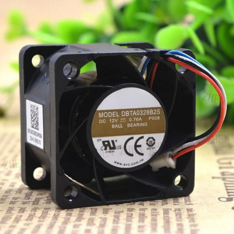 Y    1PCS New FOR  AVC DBTA0328B2S DC12V 0.76A 4CM 4-Pin Dual Ball Cooling Fan # QW.