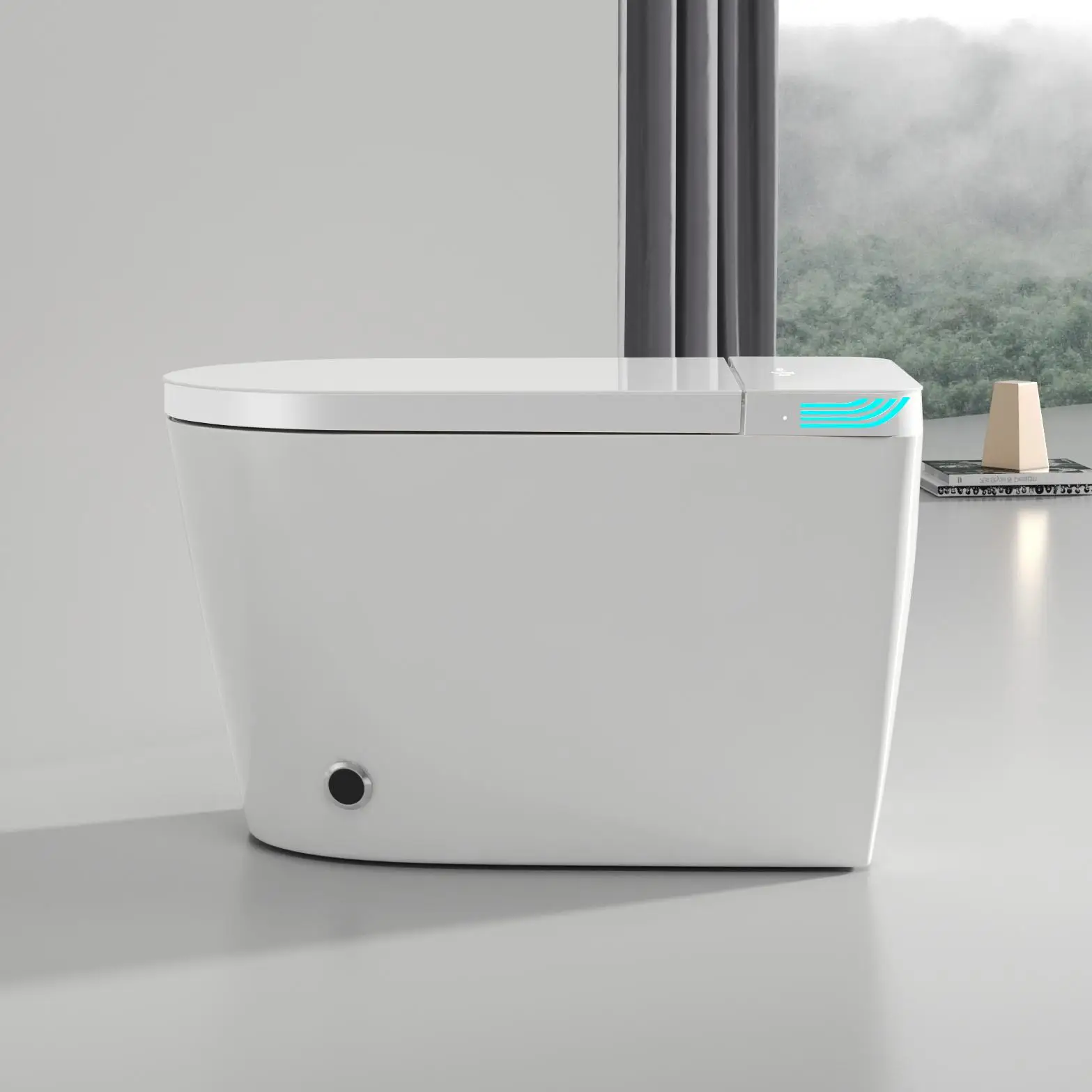 

All-In-One Smart Toilet for Use Fully Automatic Siphon-Free Water Pressure Instant Heating Remote Control Seat Heating
